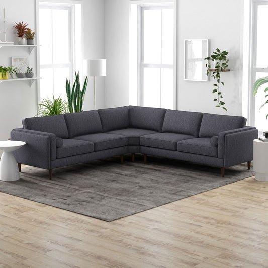 Fairfield Symmetrical Corner Sofa | Dark Grey