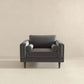 Fairfield Velvet Lounge Chair | Grey