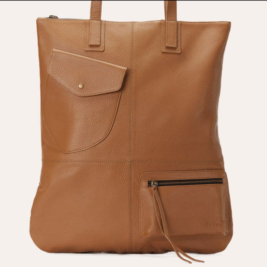 Fold n Hold Leather Tote