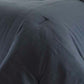 Gray/White Reverse Plaid 100% Cotton Comforter Set, Full/Queen