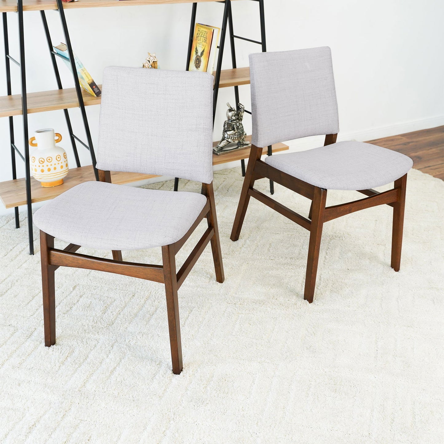 Gregory Fabric Dining Chair (Set of 2) | Light Gray