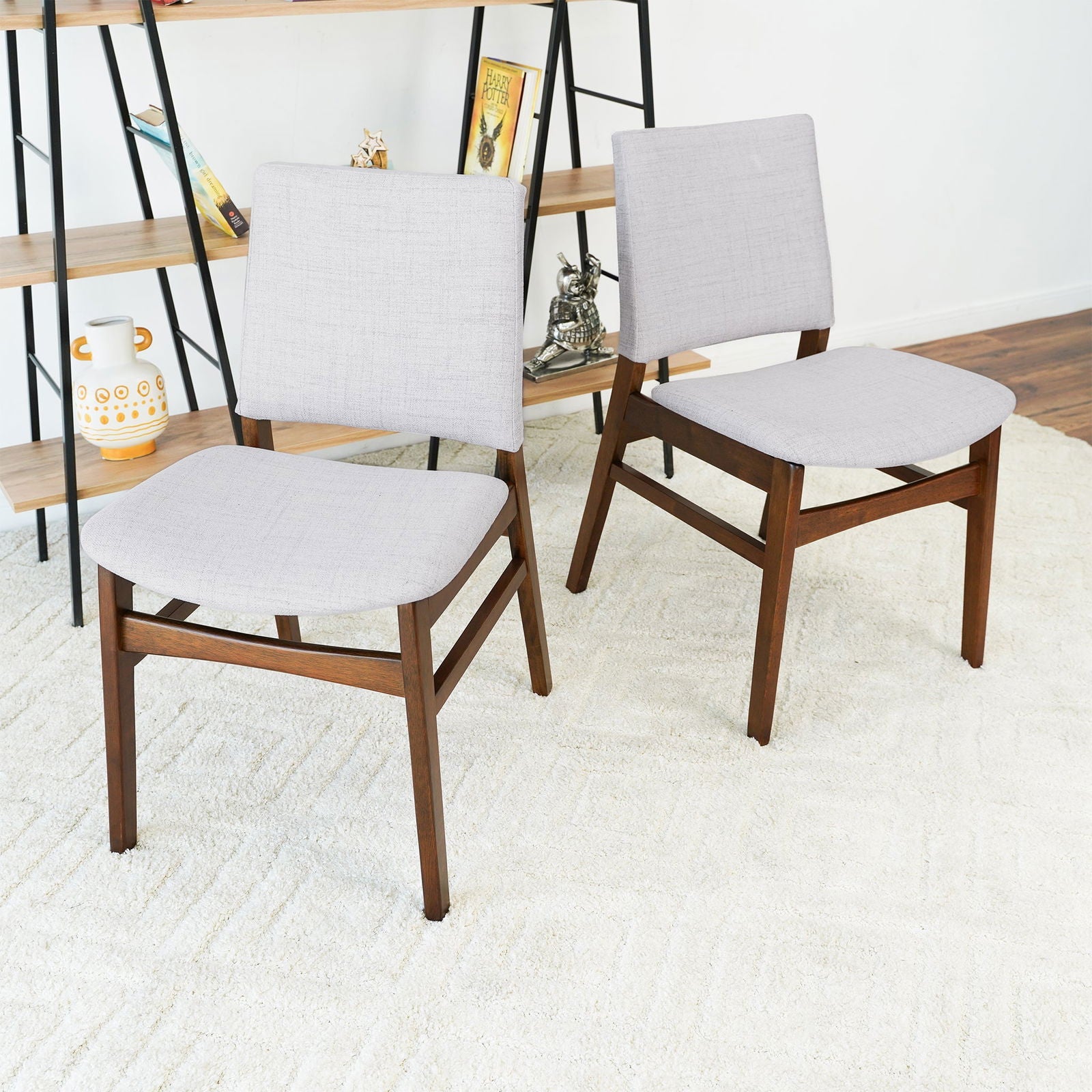 Gregory Fabric Dining Chair (Set of 2) | Light Gray