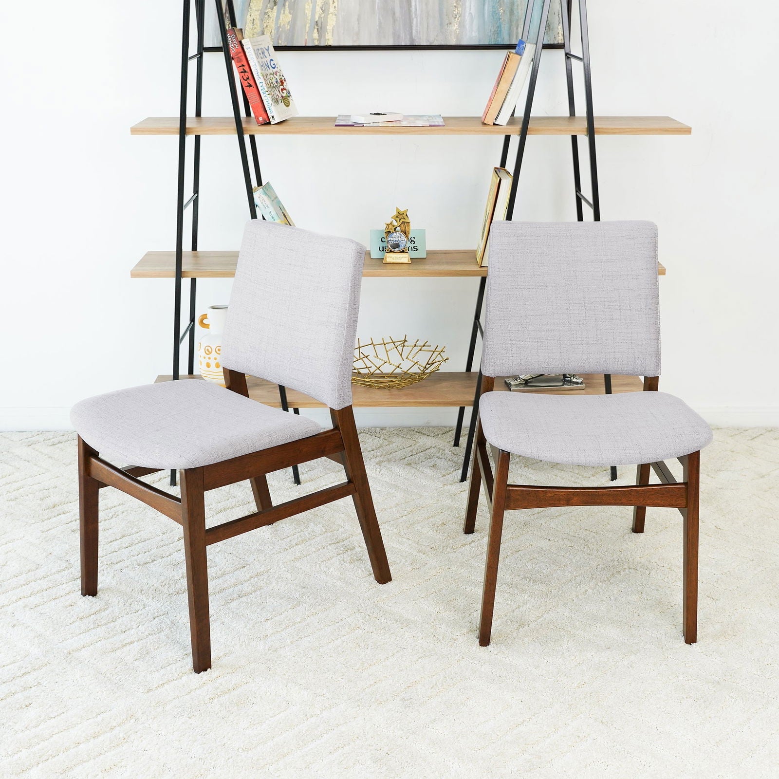 Gregory Fabric Dining Chair (Set of 2) | Light Gray