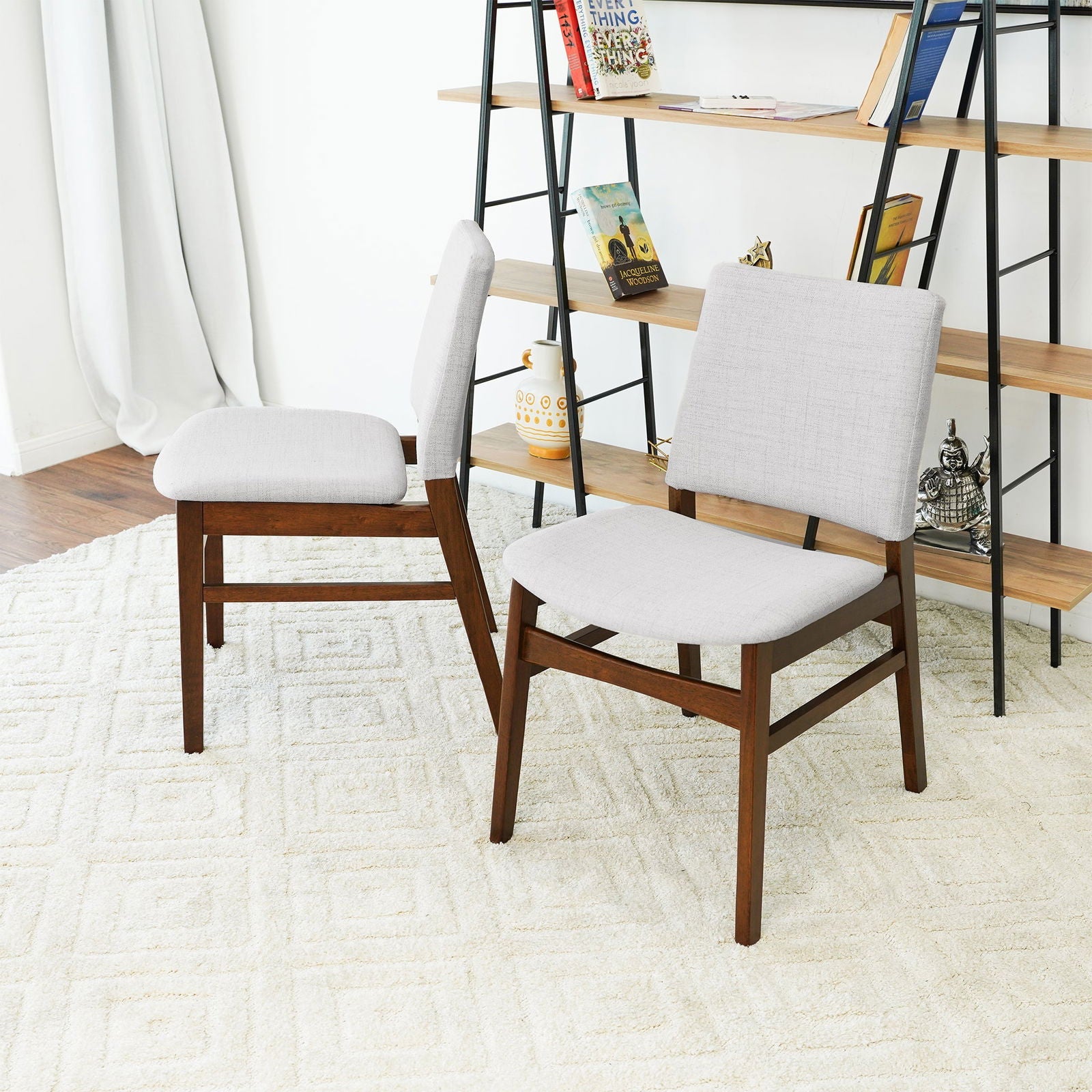 Gregory Fabric Dining Chair (Set of 2) | Light Gray