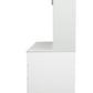 Home Office Computer Desk w/ Hutch, Antiqued White