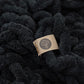 Infinite Chunky Knit Blanket | Minky | Big - Onyx