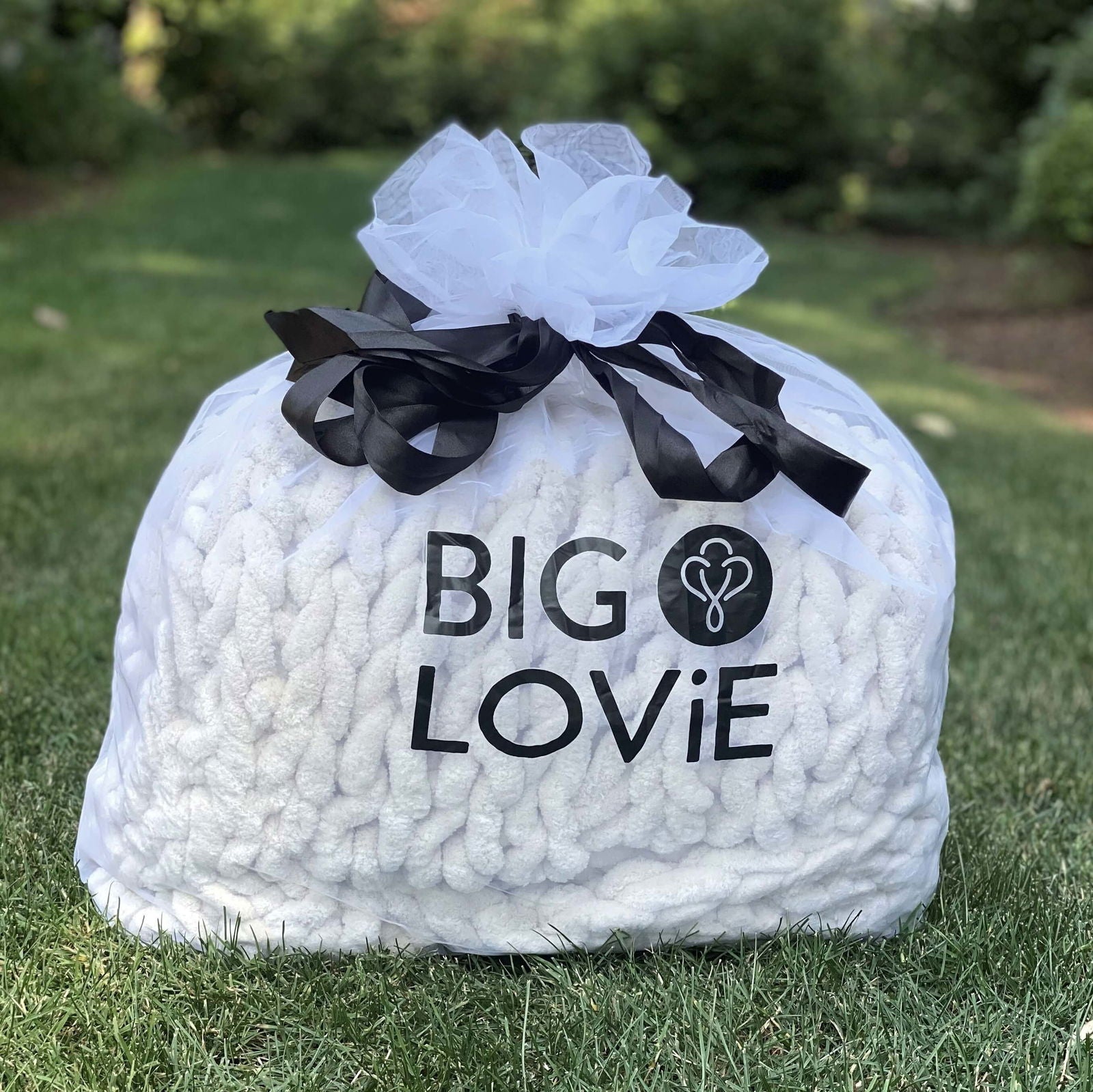 Infinite Chunky Knit Blanket | Minky | Big - Onyx