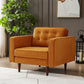 Kendall Velvet Lounge Chair | Burnt Orange