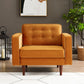Kendall Velvet Lounge Chair | Burnt Orange
