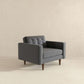 Kendall Velvet Lounge Chair | Grey