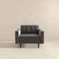 Kendall Velvet Lounge Chair | Grey