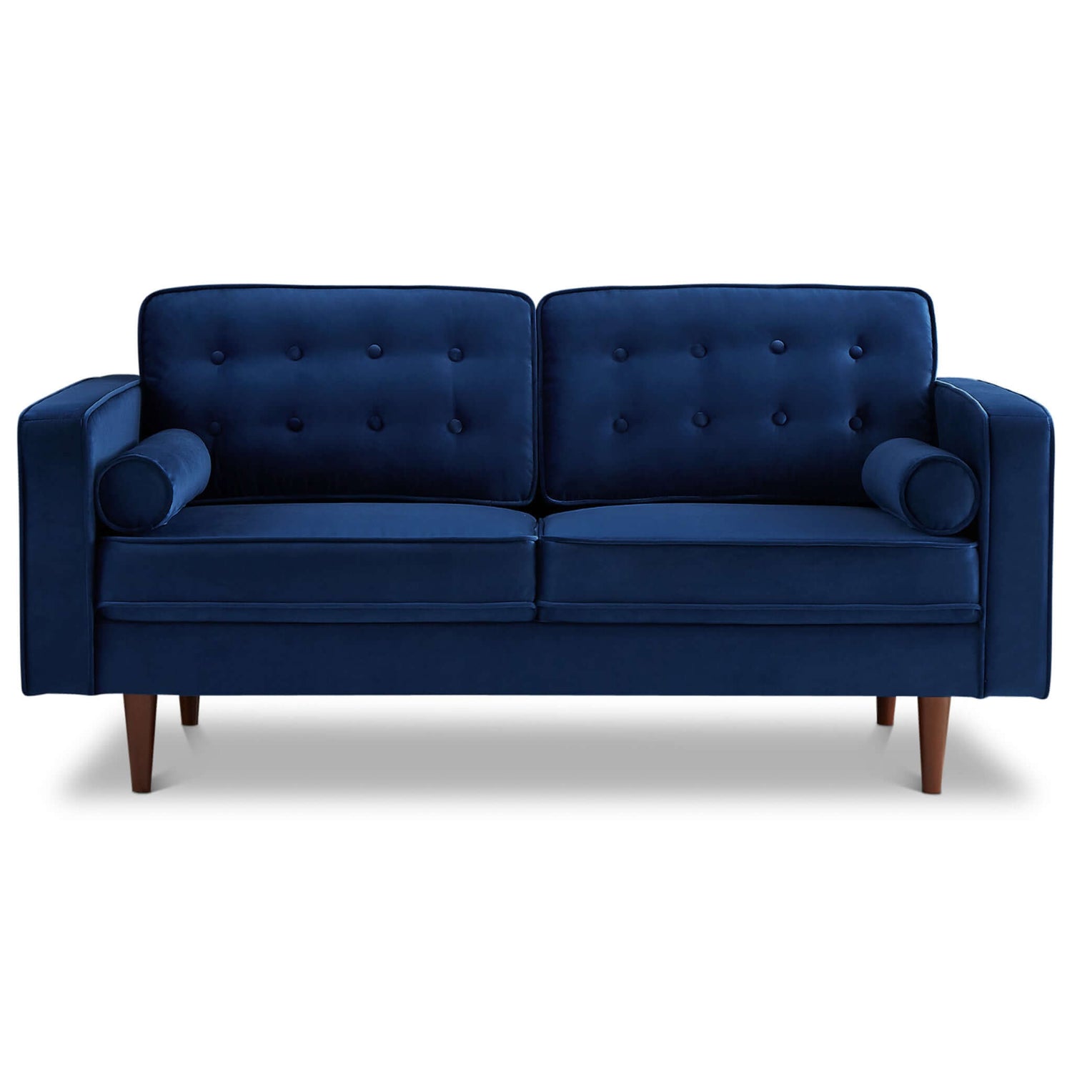 Kendall Velvet Loveseat | Navy Blue