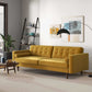 Kendall Velvet Sofa | Yellow