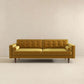 Kendall Velvet Sofa | Yellow