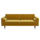 Kendall Velvet Sofa | Yellow