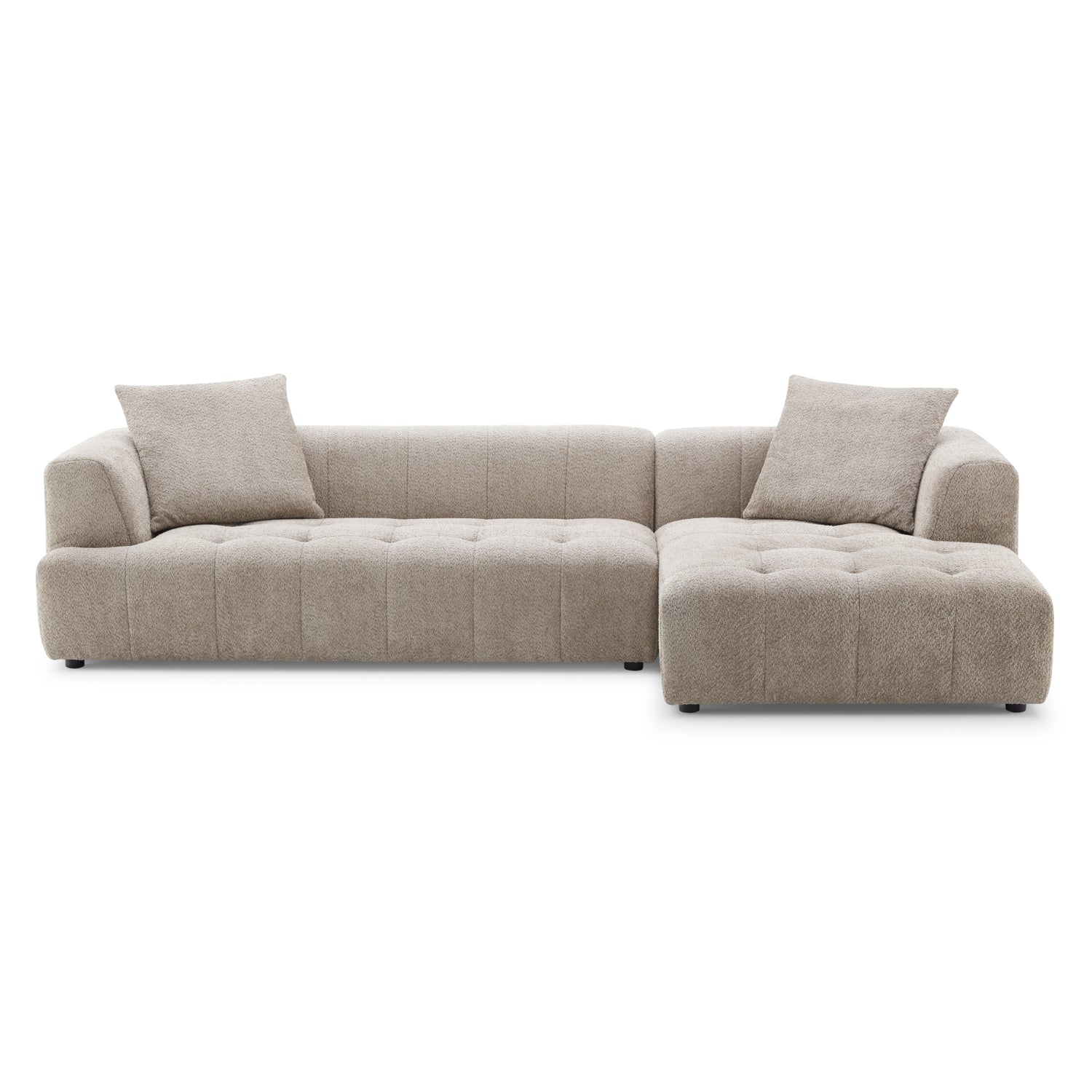 Kingston Boucle Sectional Sofa