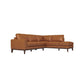 Lawrence Leather Sectional Sofa | Tan