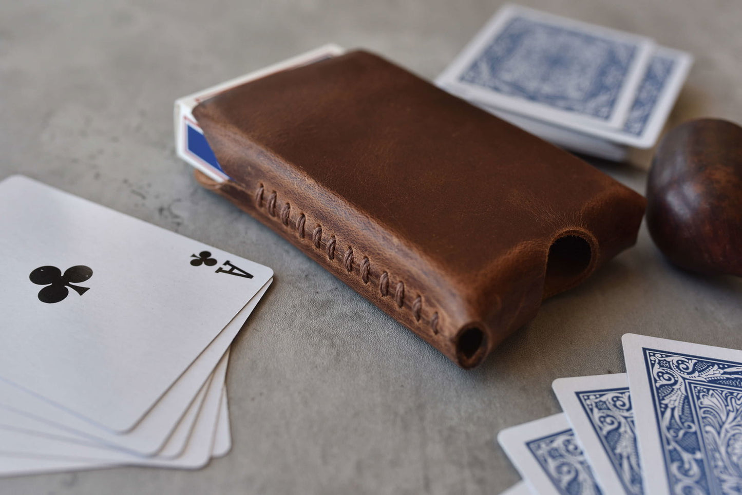 Leather Playing Card Sleeve