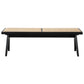 Logan Rattan Bench | Black