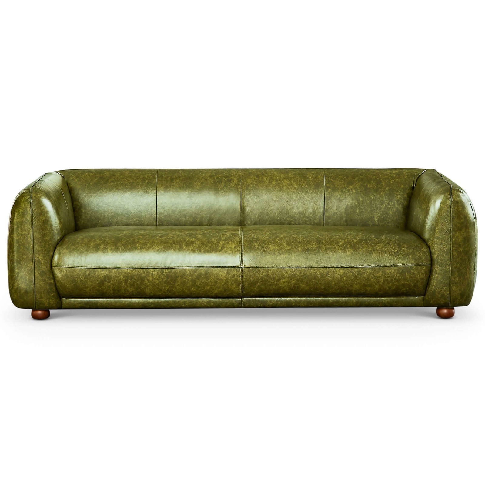 Malory Italian Leather Sofa | Green