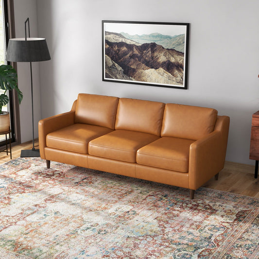 Manhattan Leather Sofa | Tan