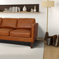 Waxed Leather Sofa | Cognac