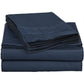 Microfiber King Size 4 Piece Sheet Set, Navy Blue