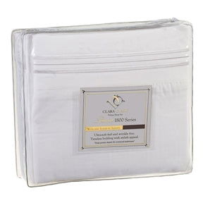 Microfiber King Size 4 Piece Sheet Set, White