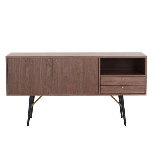 Modern Mid Century Sideboard, Walnut