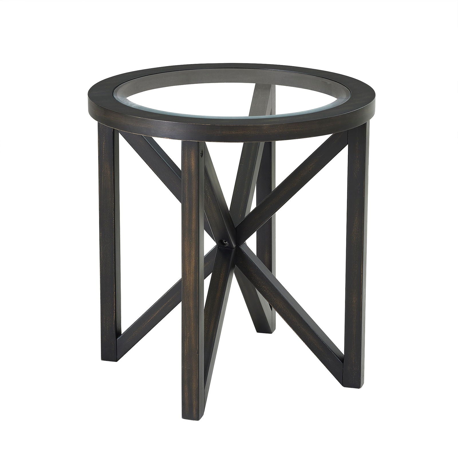 Modern Simple Tempered Glass Side Table