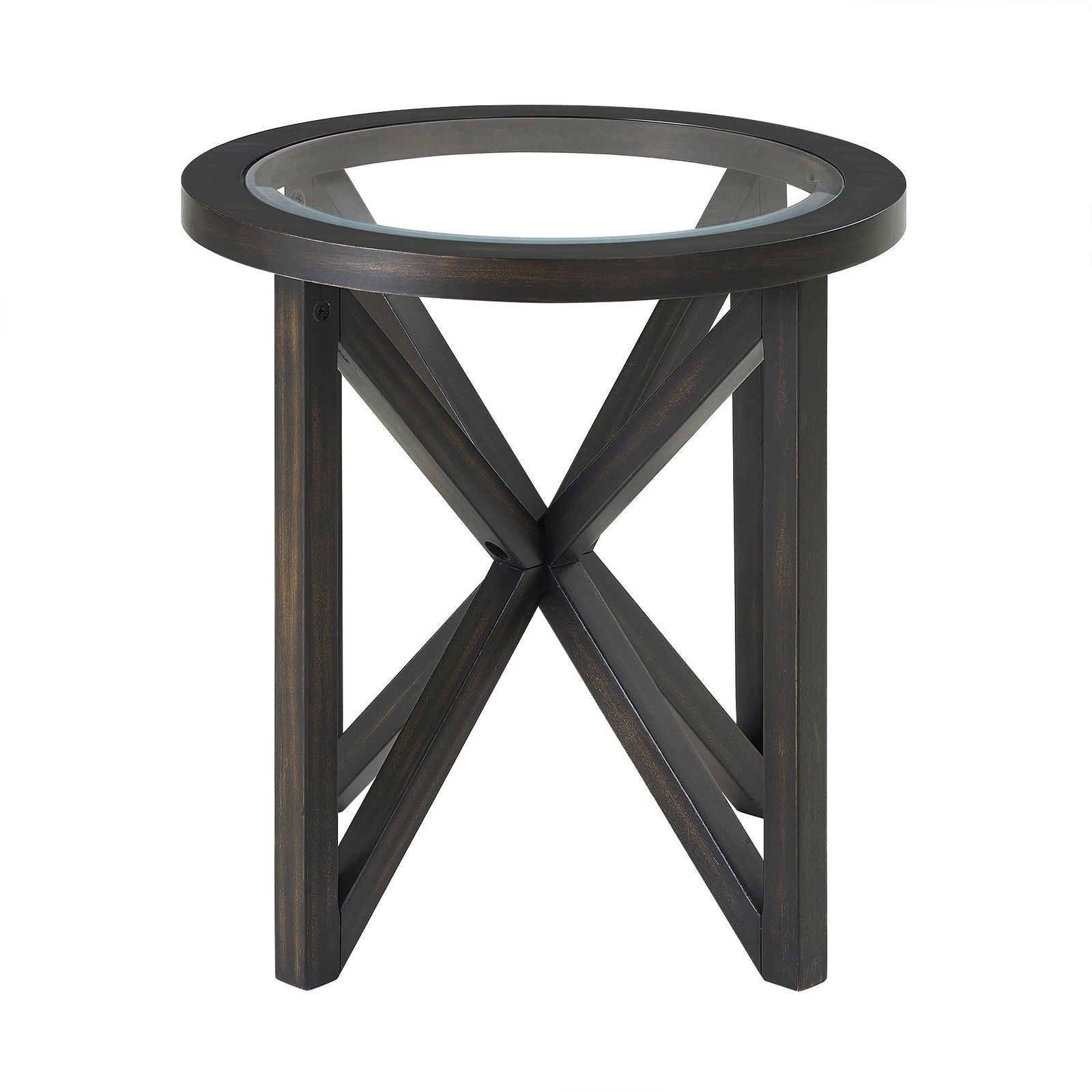 Modern Simple Tempered Glass Side Table