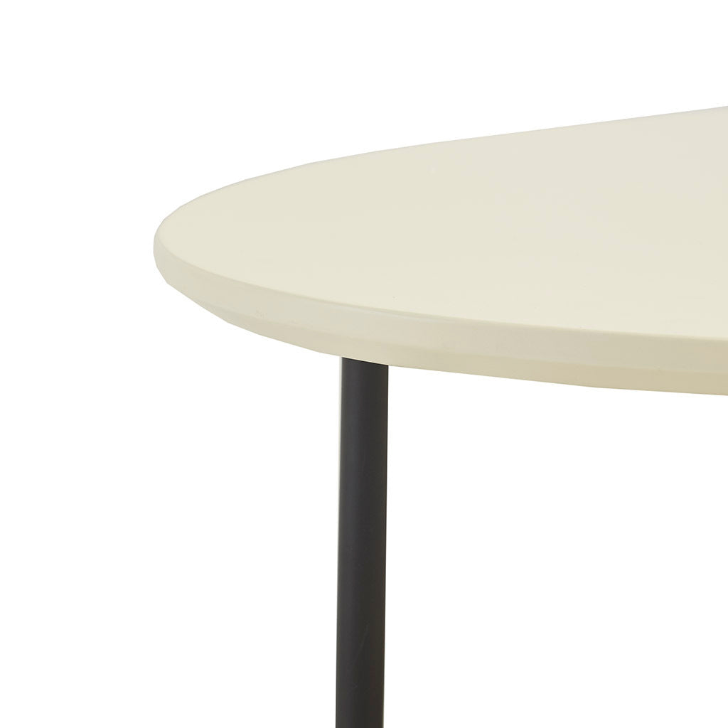 Monte Oval White/Natural Coffee Table