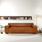 Waxed Leather Sofa | Cognac