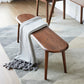 Natural Oak Wood 39" Bench, Dark Oak