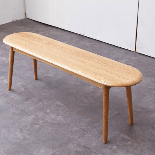 Natural Wood 39" Dining Bench, Oak
