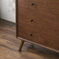 Norman 5 Drawer Tall Dresser | Brown
