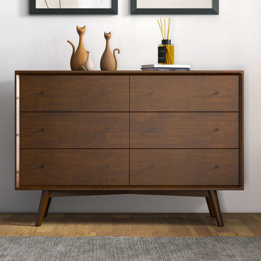 Norman 6 Drawer Dresser | Walnut