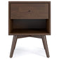 Norman Single Drawer Nightstand | Walnut