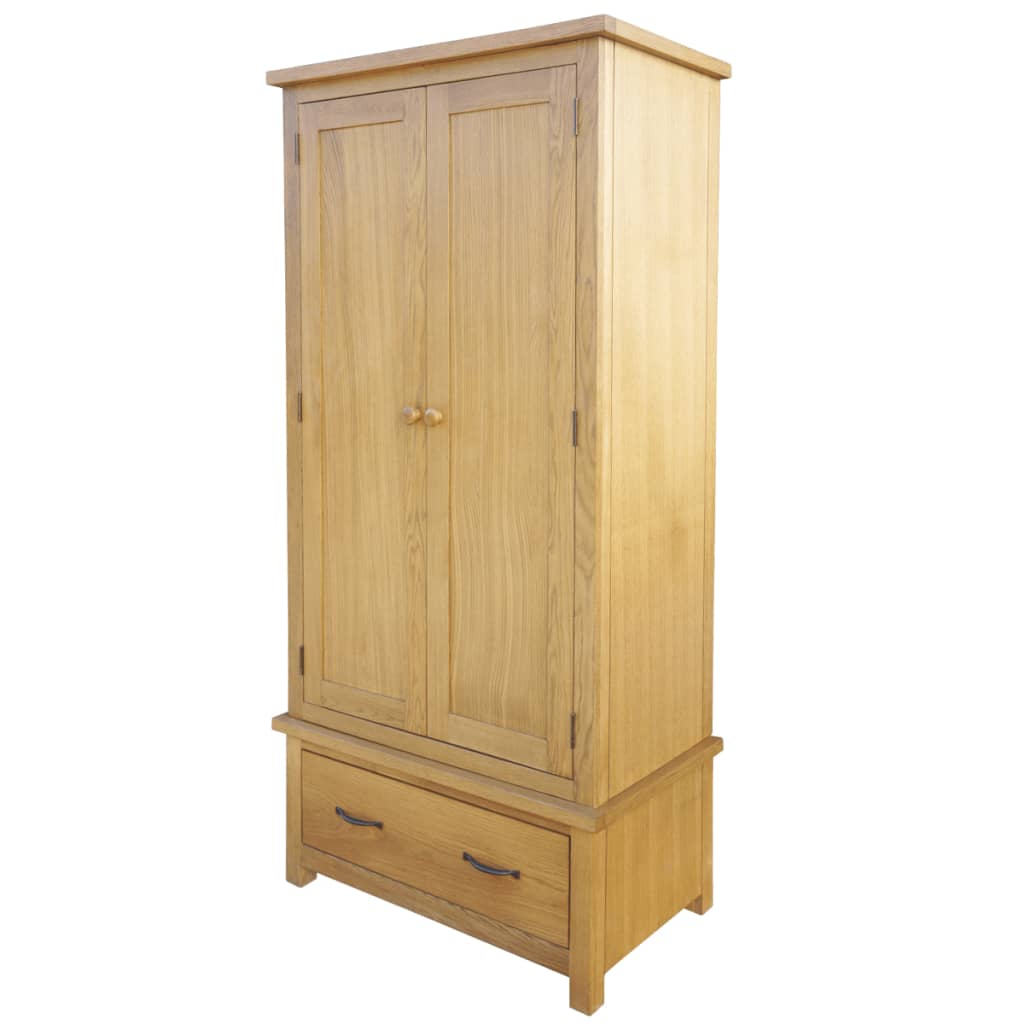 Oak Wardrobe with 1 Drawer