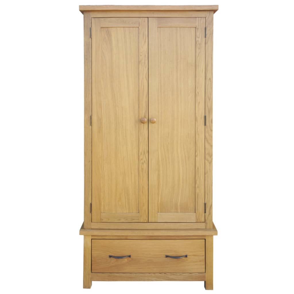 Oak Wardrobe with 1 Drawer