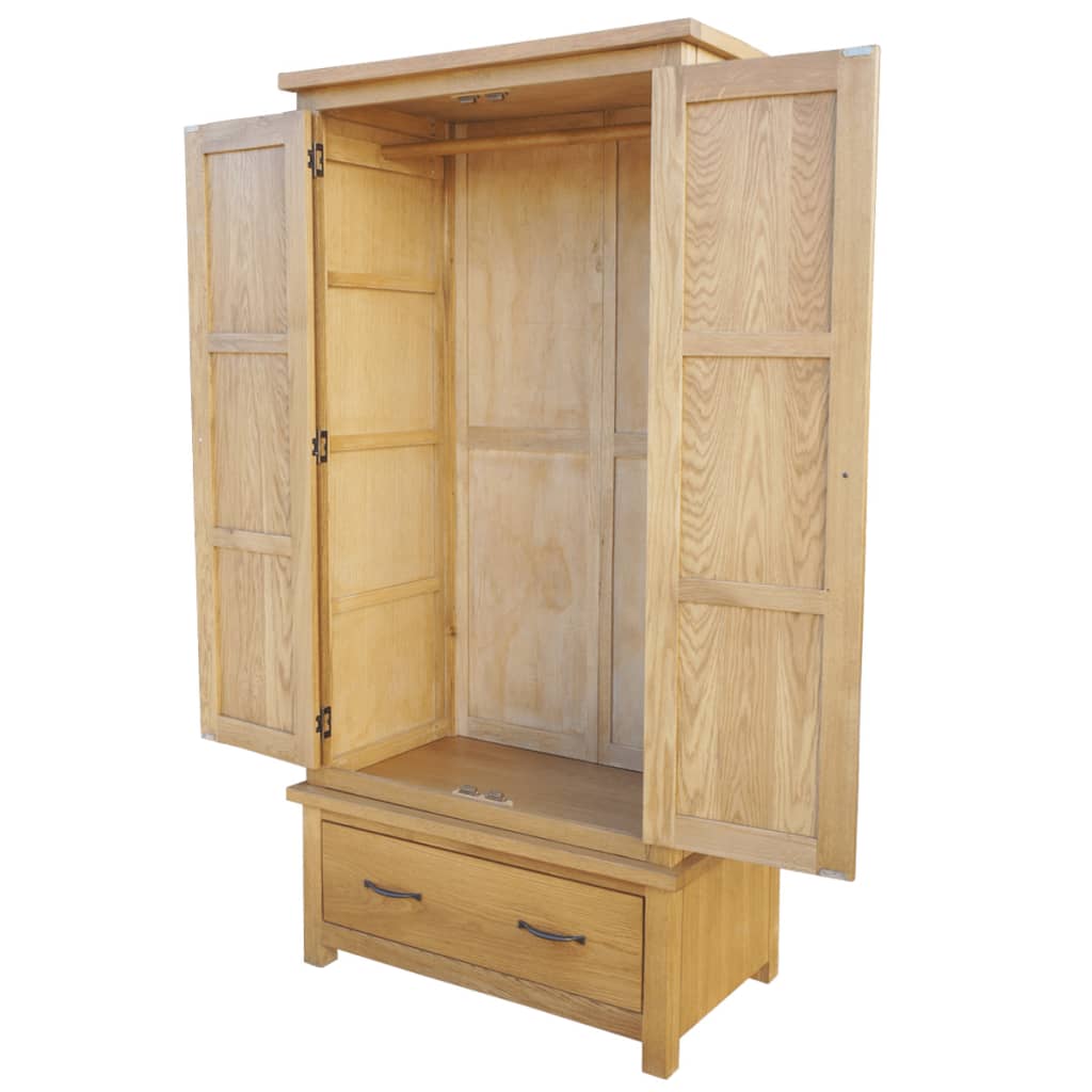 Oak Wardrobe with 1 Drawer