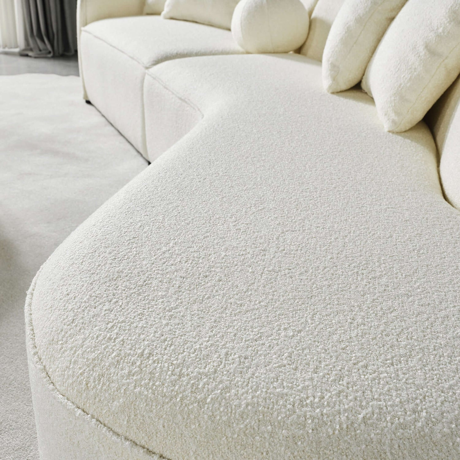 Selena 126" Curved Sectional Sofa
