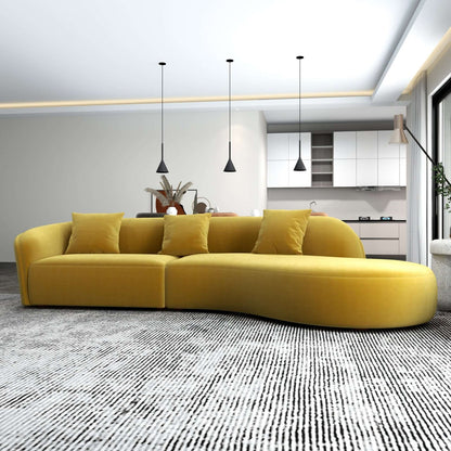 Selena 126" Curved Sectional Sofa