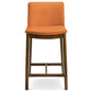 24" Upholstered Counter Stools, Burnt Orange Velvet