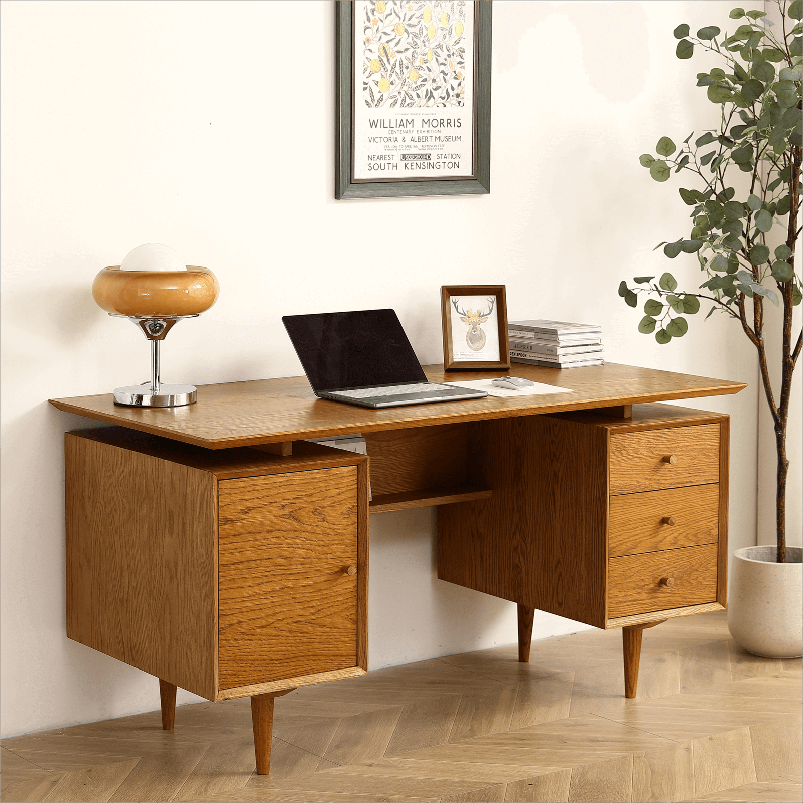 Simple Oak Writing Desk