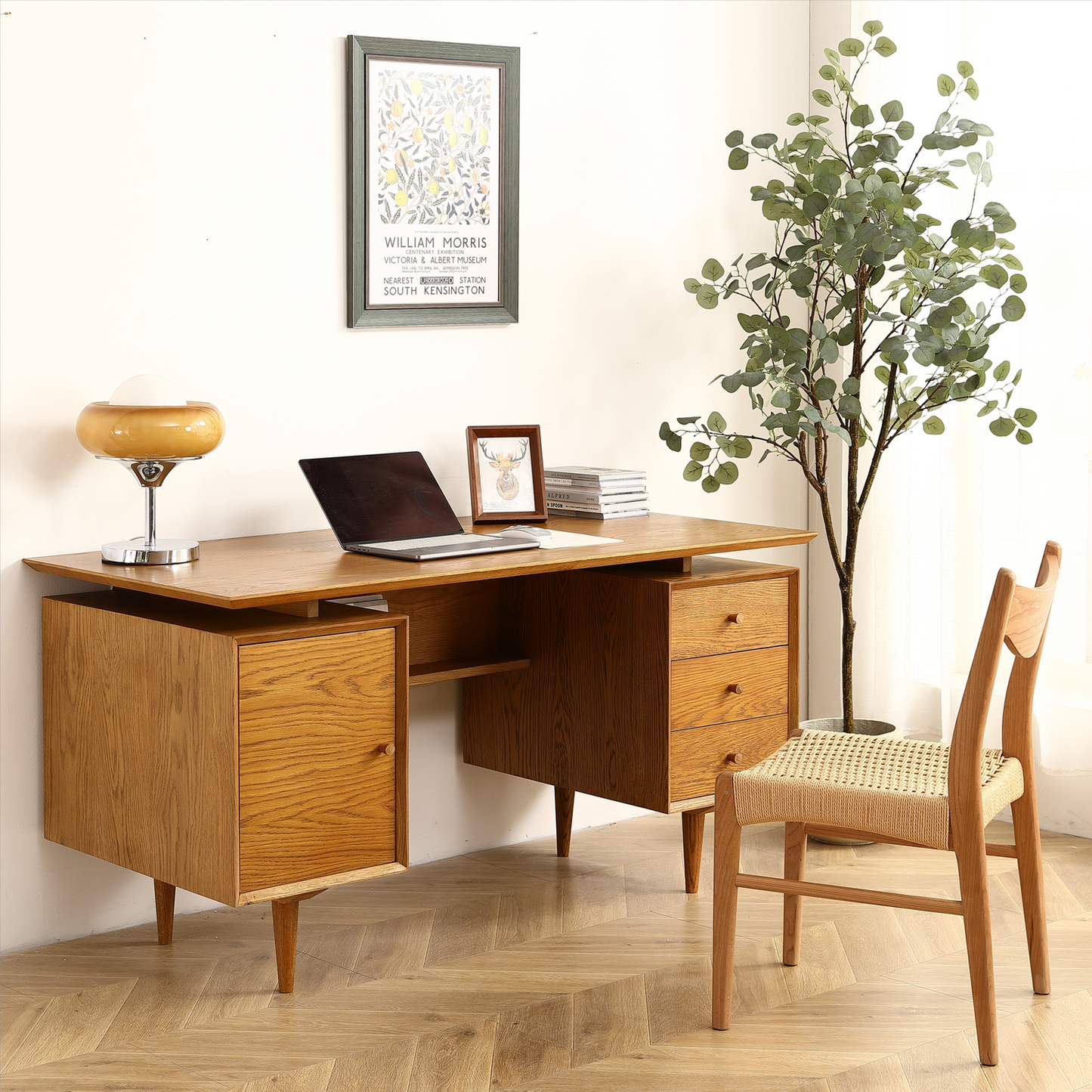 Simple Oak Writing Desk