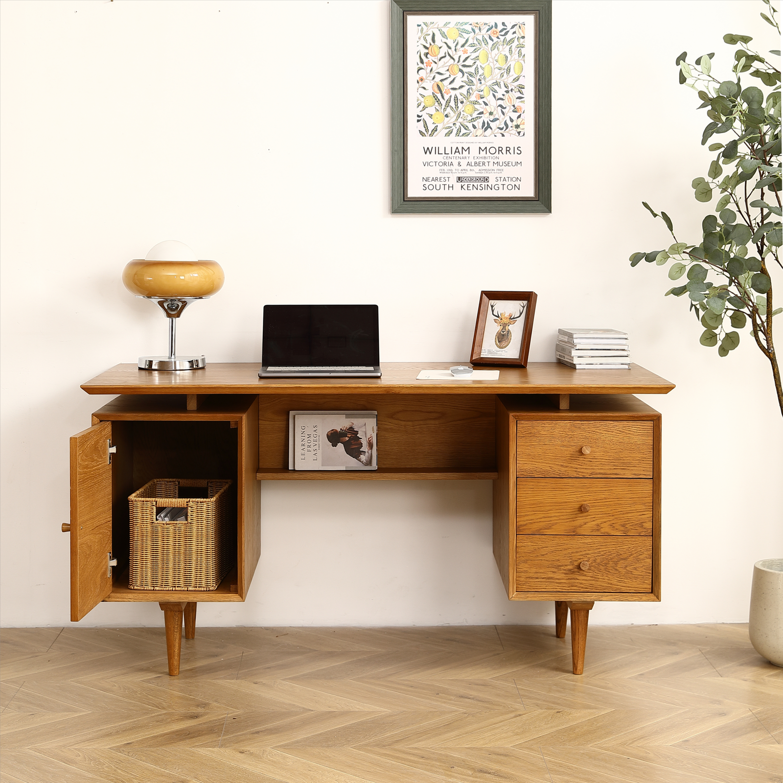 Simple Oak Writing Desk