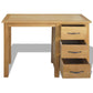 Solid Oak Desk with 3 Drawers