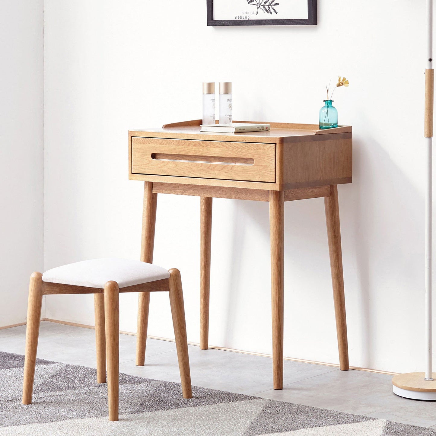Solid Oak Makeup Table