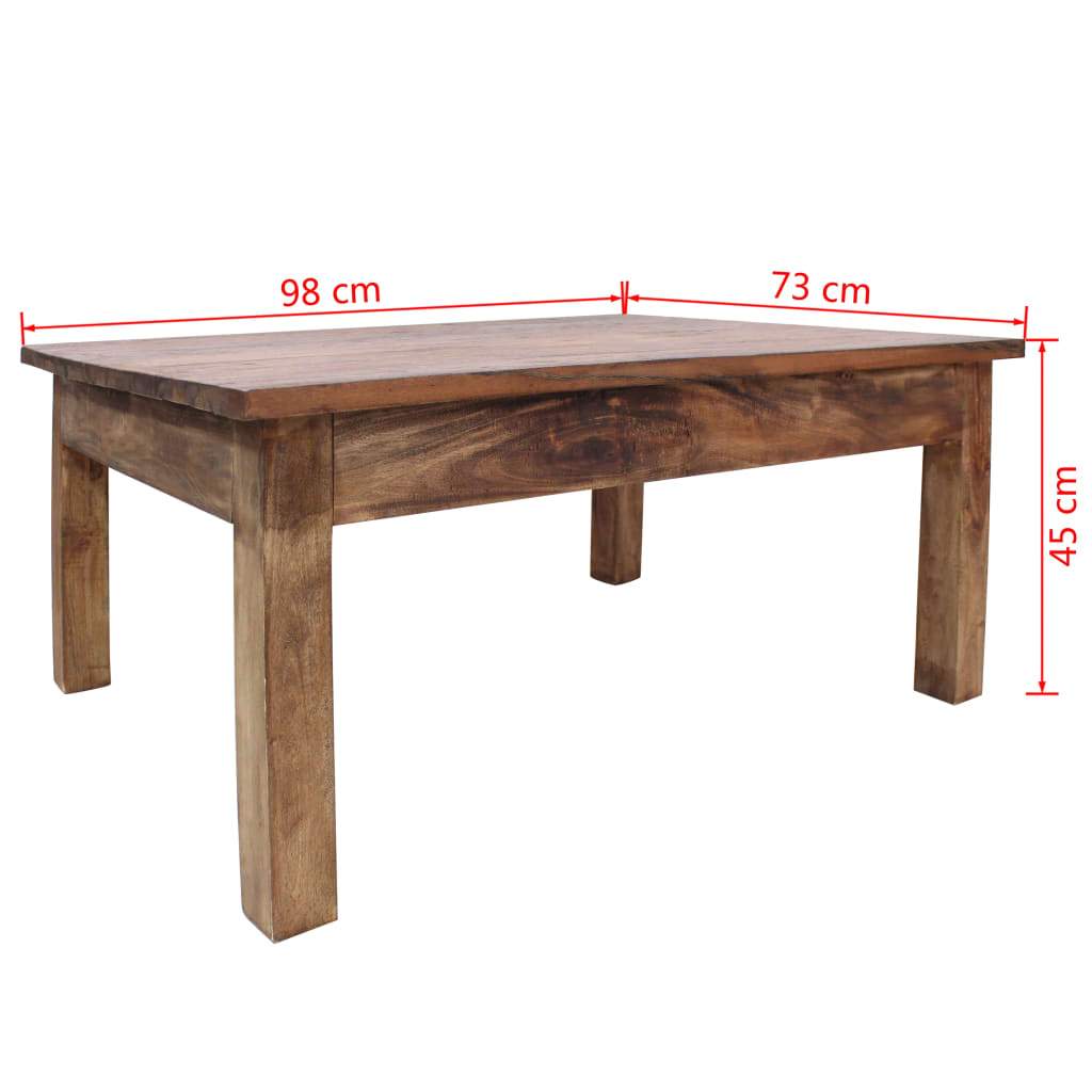 Solid Reclaimed Wood Coffee Table